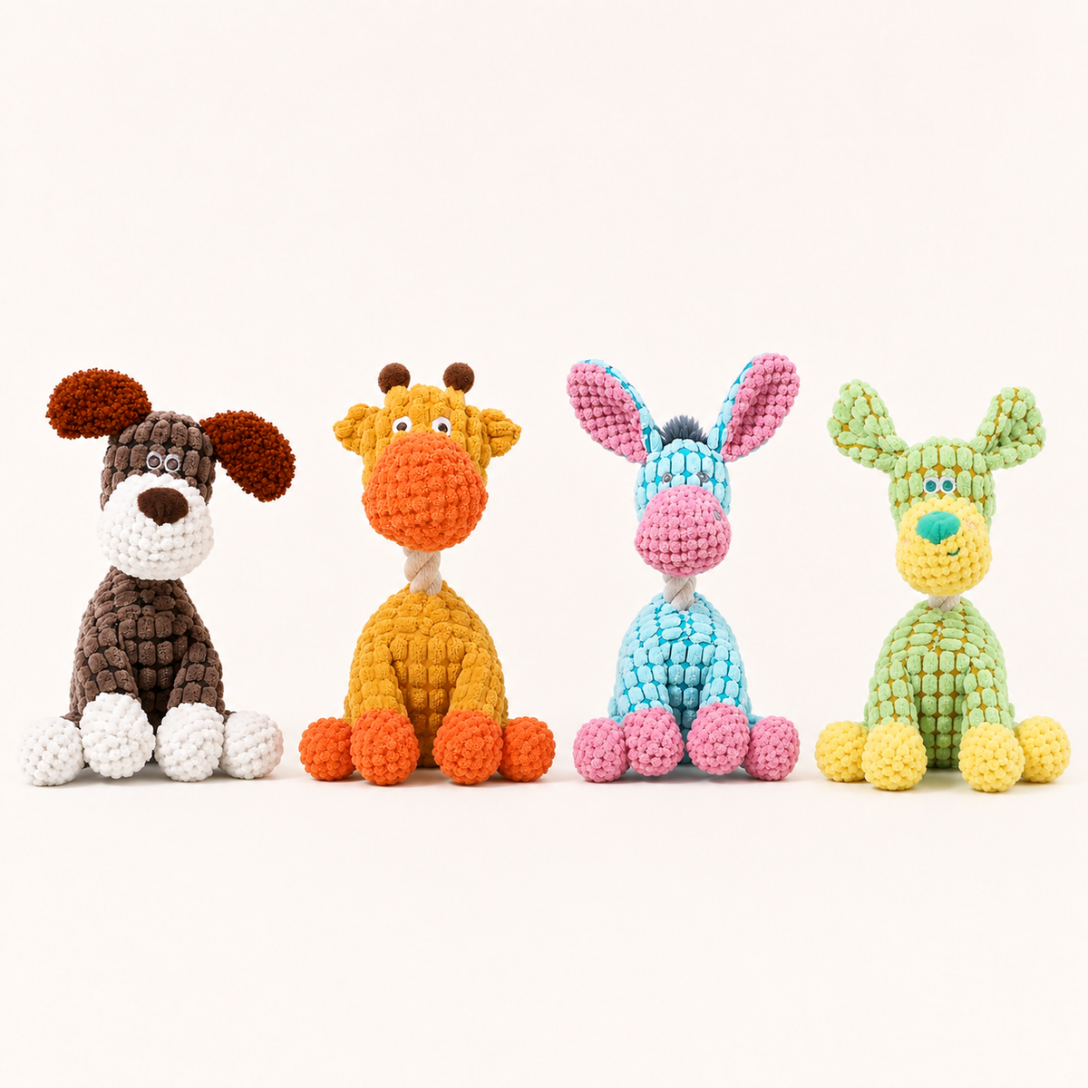Jouets sonores en peluche pour occuper un chien à la maison