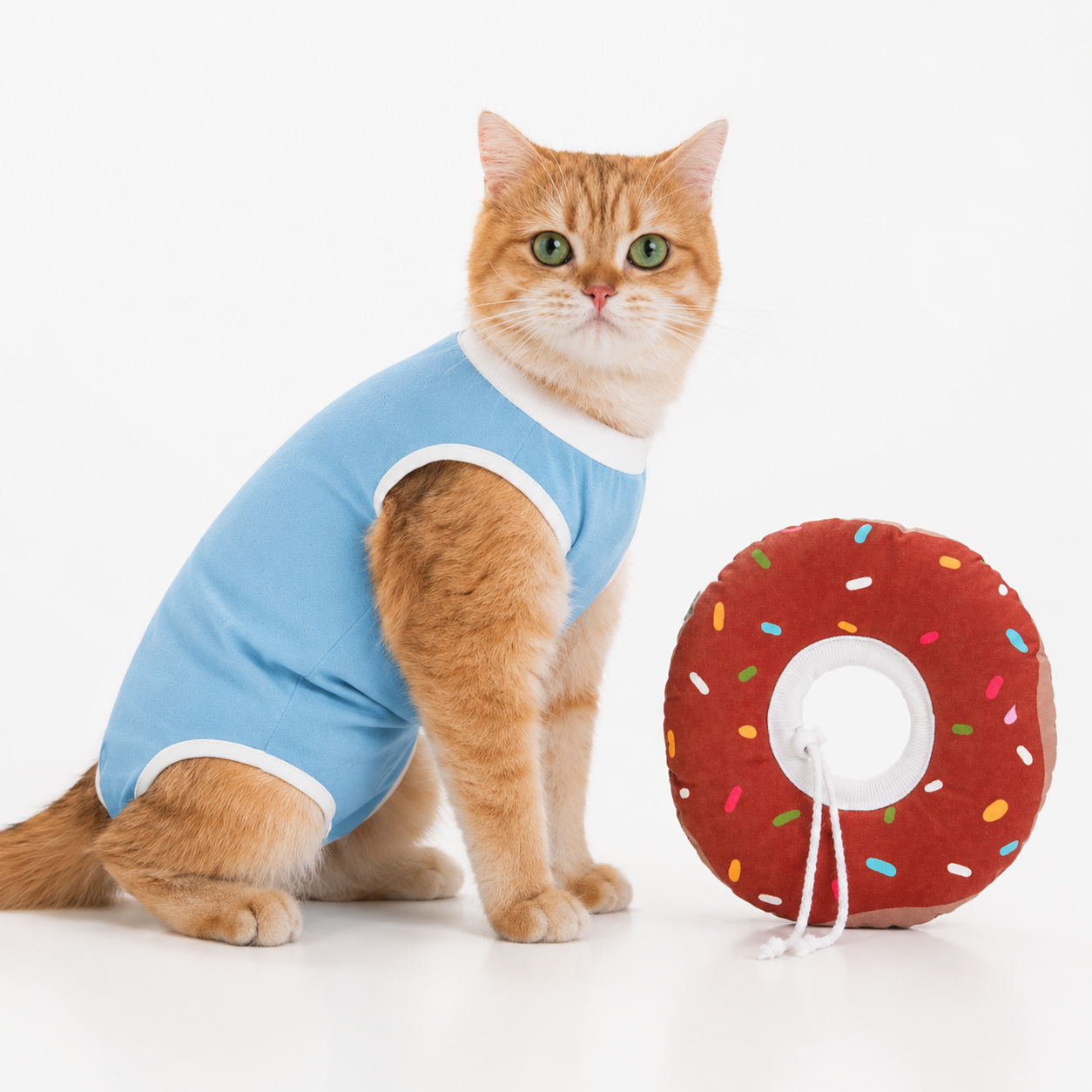 Body de convalescence pour chat et collerette anti-léchage souple pour chien et chat Hachimi