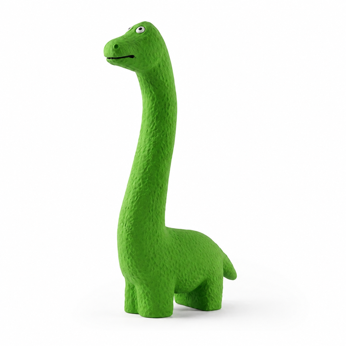 Jouet couineur en latex dinosaure vert pour chien