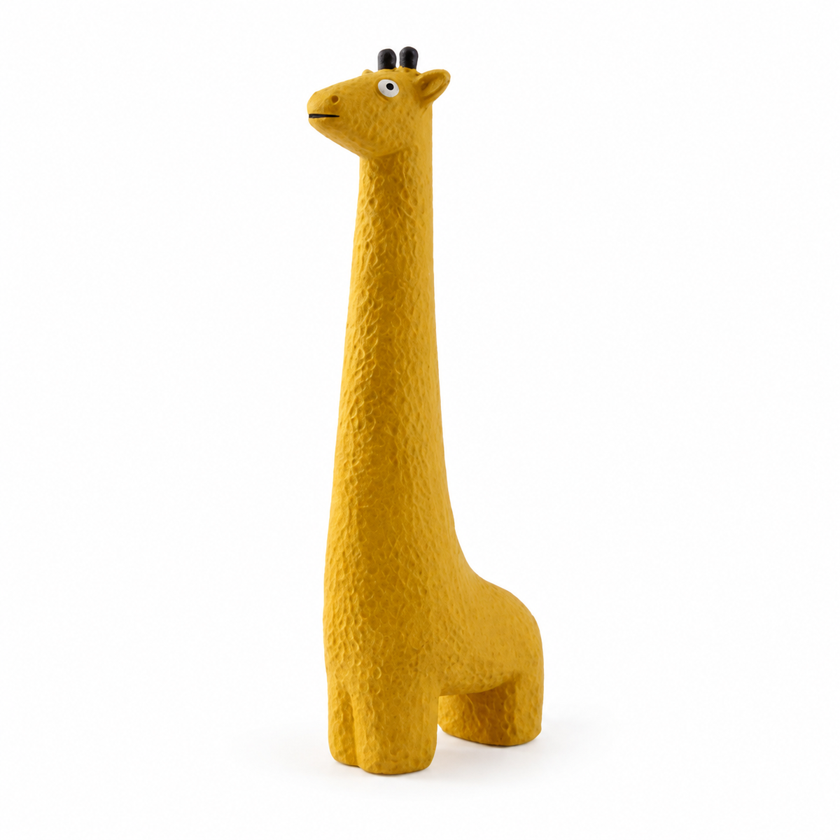 Jouet couineur en latex girafe jaune pour chien