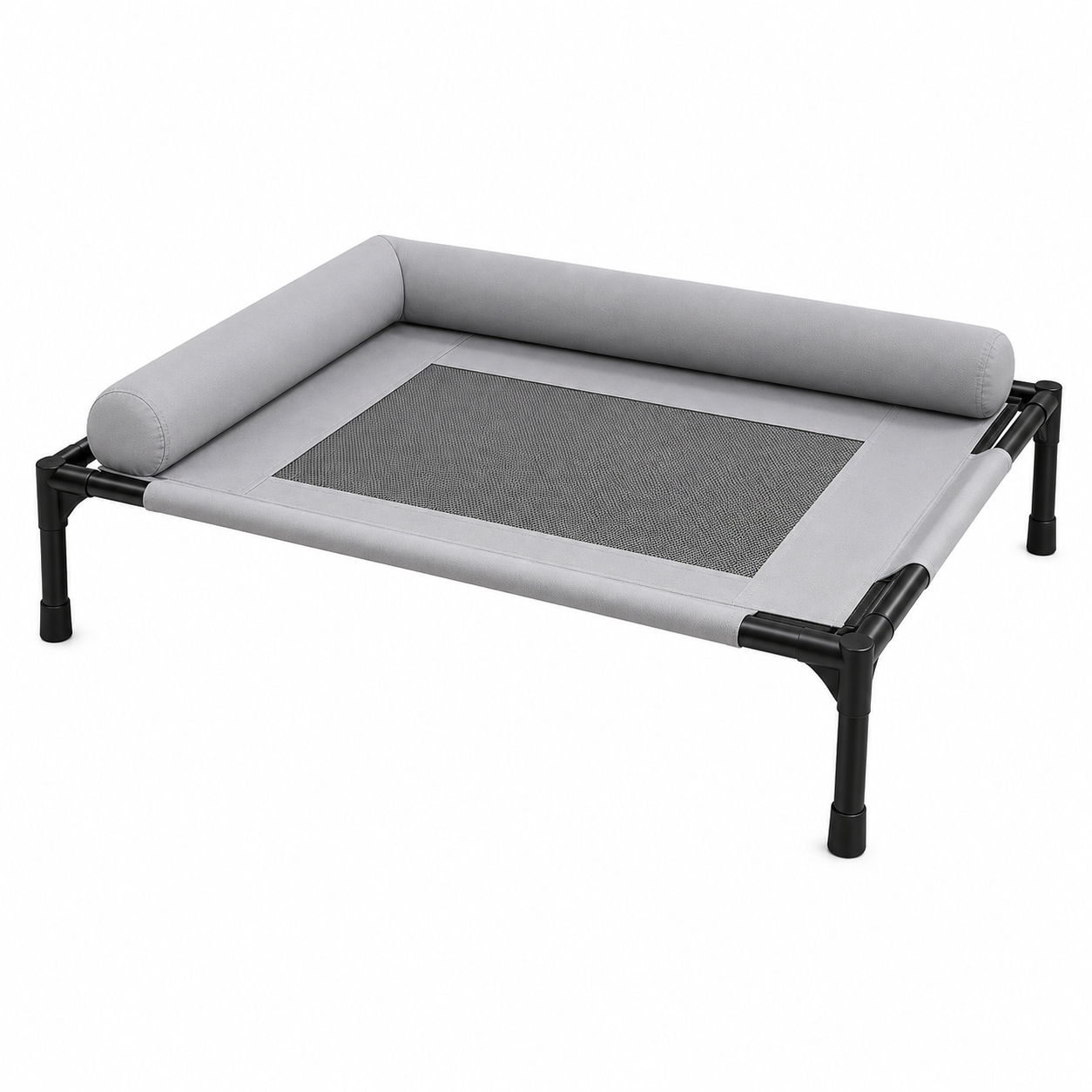 Lit Surélevé pour Chien et Chat – Couchage Respirant Gris
