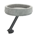Lit suspendu de bureau gris pour chat avec perchoir pivotant – vue principale
