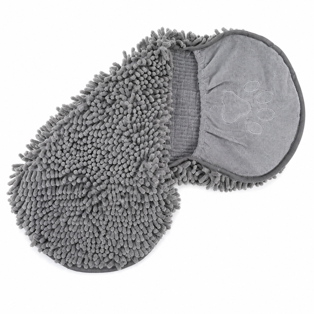 Serviette microfibre grise pour chien et chat 76 × 34 cm – vue principale