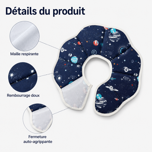 Collerette imperméable confortable pour chien et chat