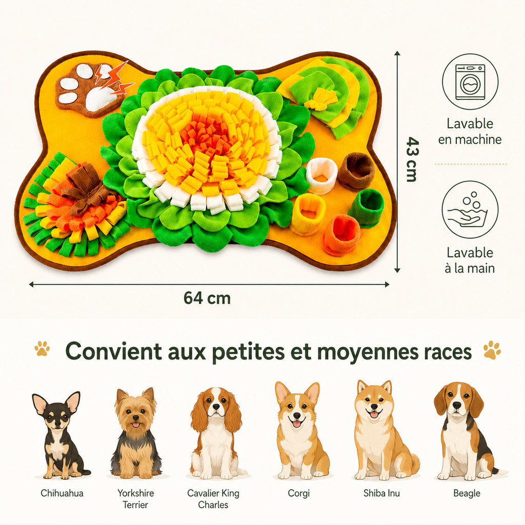 Snuffle Mat for Dogs – Anti-Boredom Scent Game