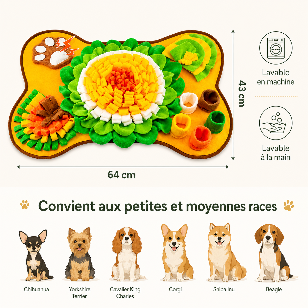 Snuffle Mat for Dogs – Anti-Boredom Scent Game