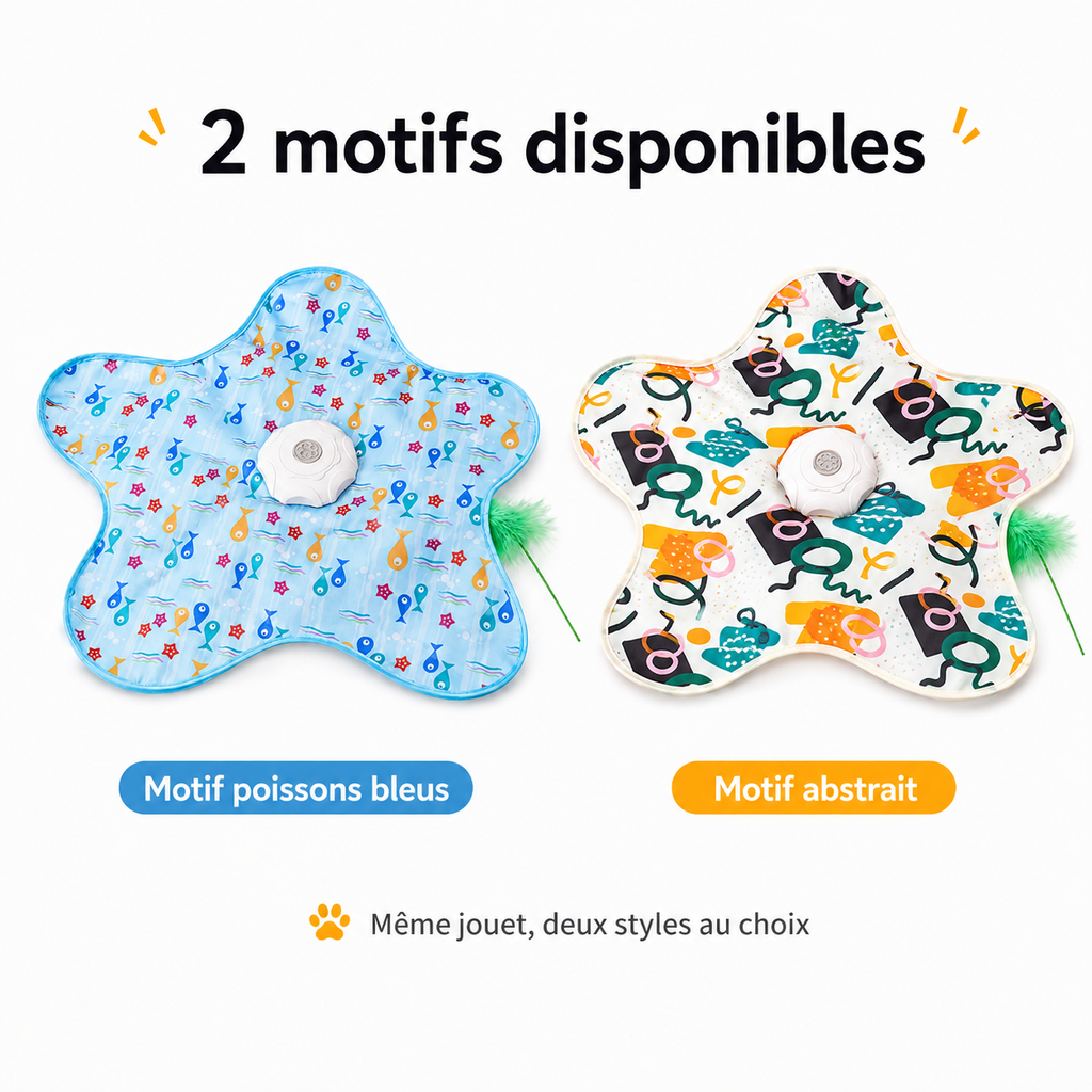 Coloris disponibles du tapis de chasse interactif Hachimi pour chat