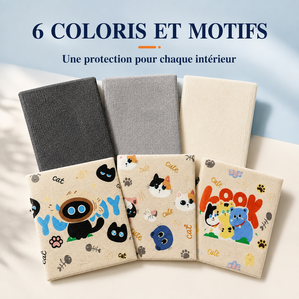 Coloris disponibles de la protection canapé anti-grattage Hachimi pour chat
