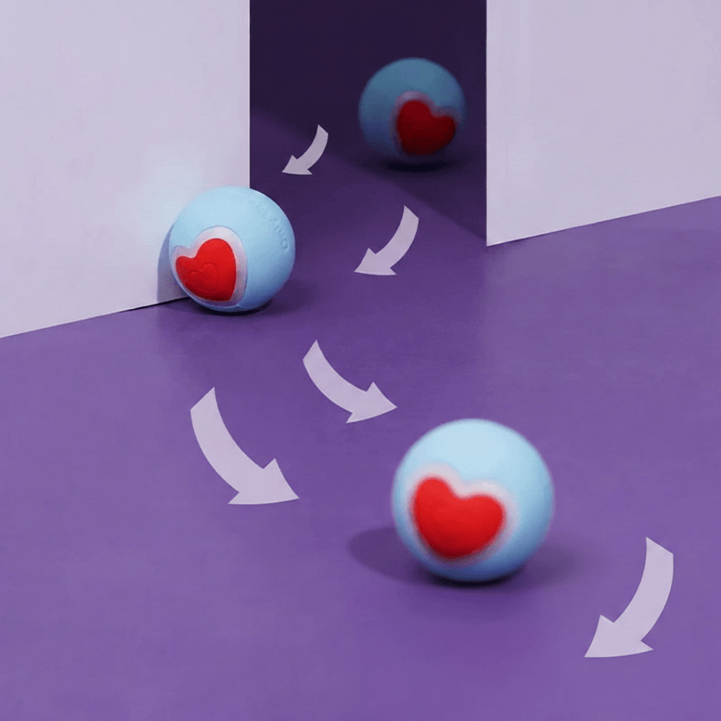 Balle interactive pour chien et chat