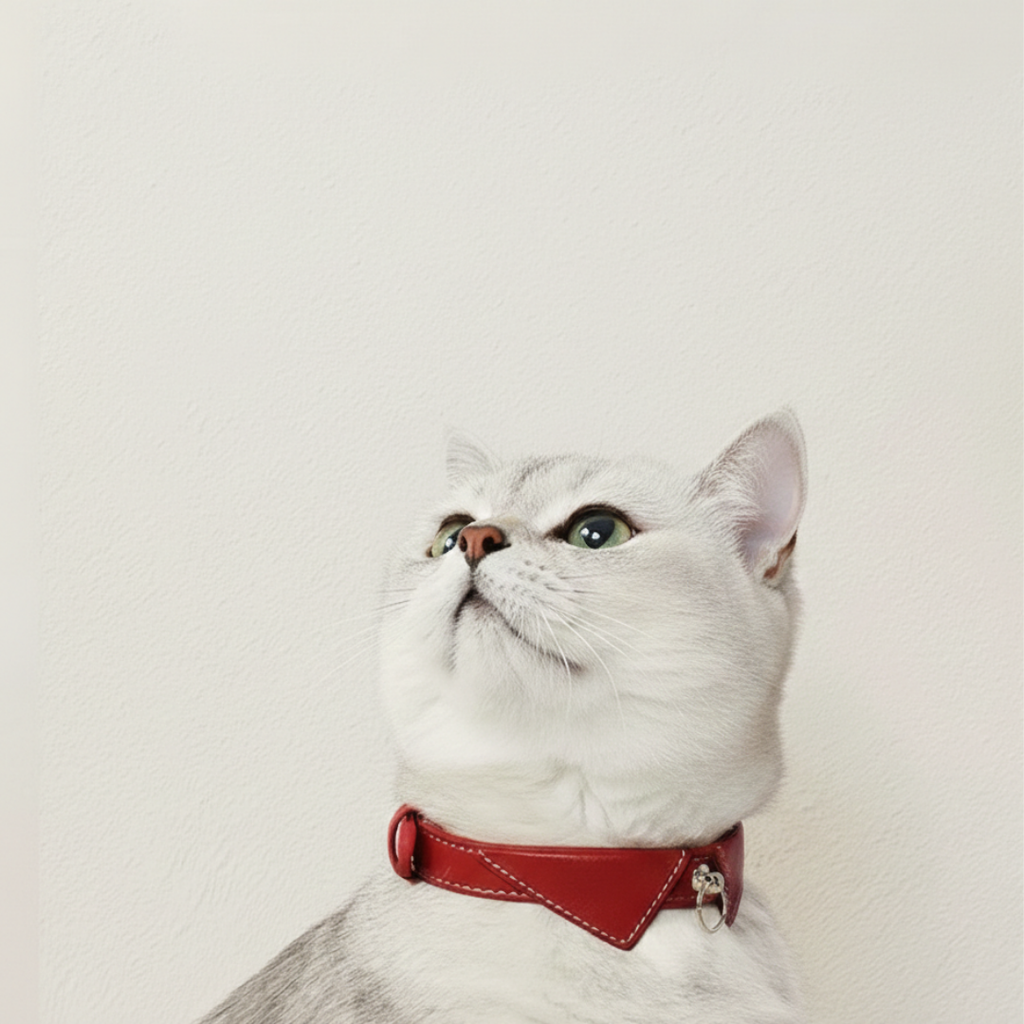 Collar Premium de Cuero PU para Gato y Perro