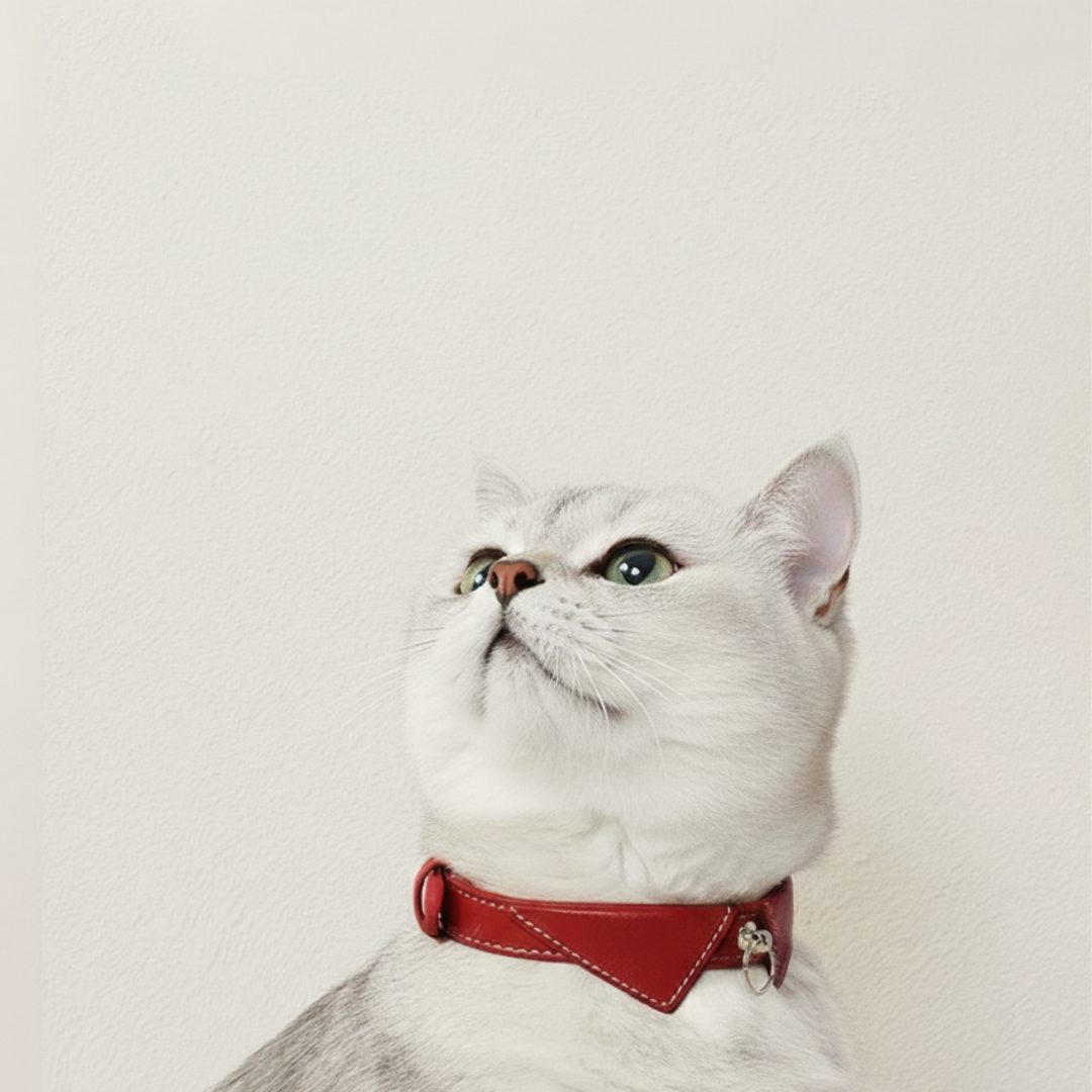 Collier Premium en Cuir PU pour Chat et Chien