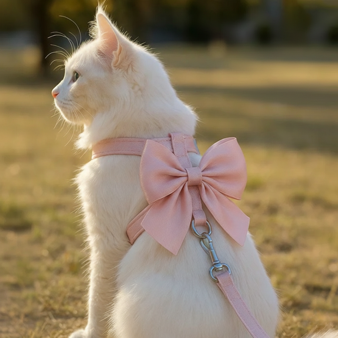 Harnais Chic Nœud Papillon pour Chien & Chat – Léger & Confortable