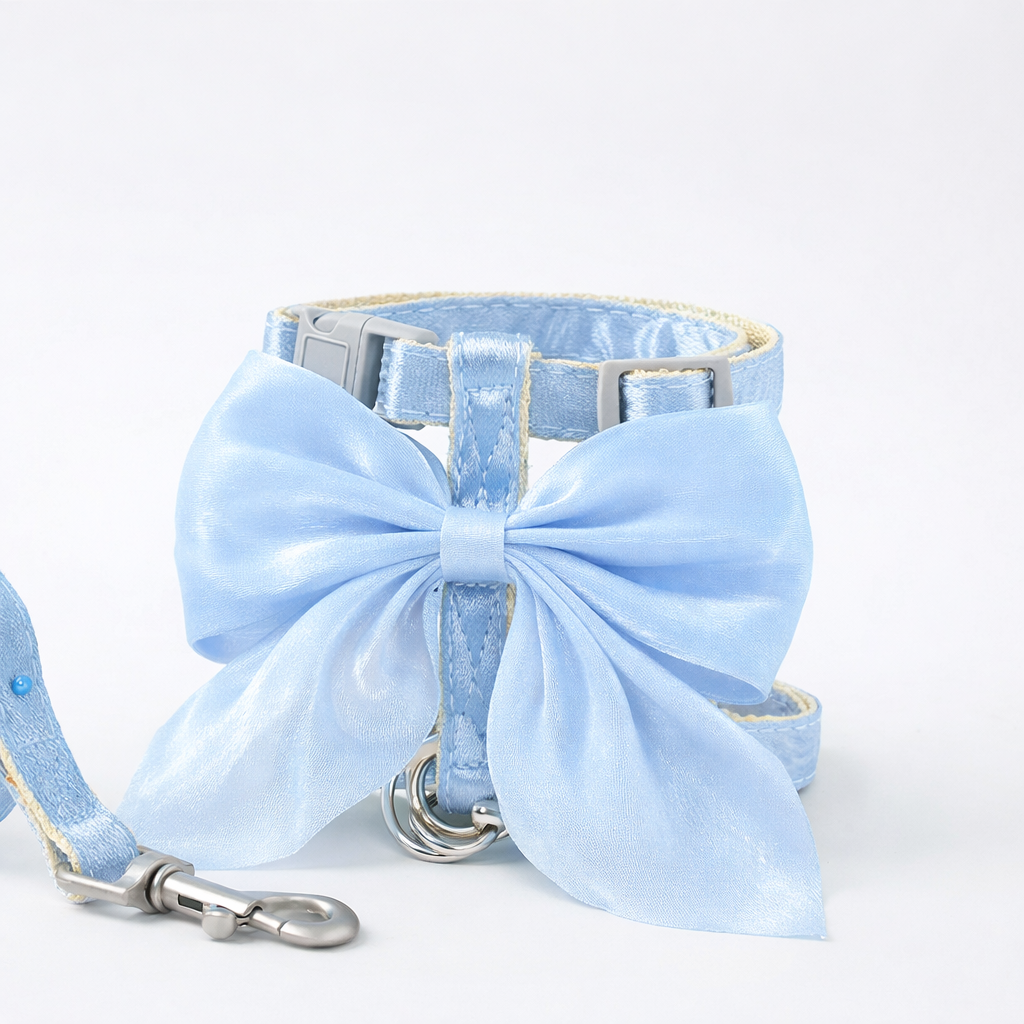 Harnais Chic Nœud Papillon pour Chien & Chat – Léger & Confortable
