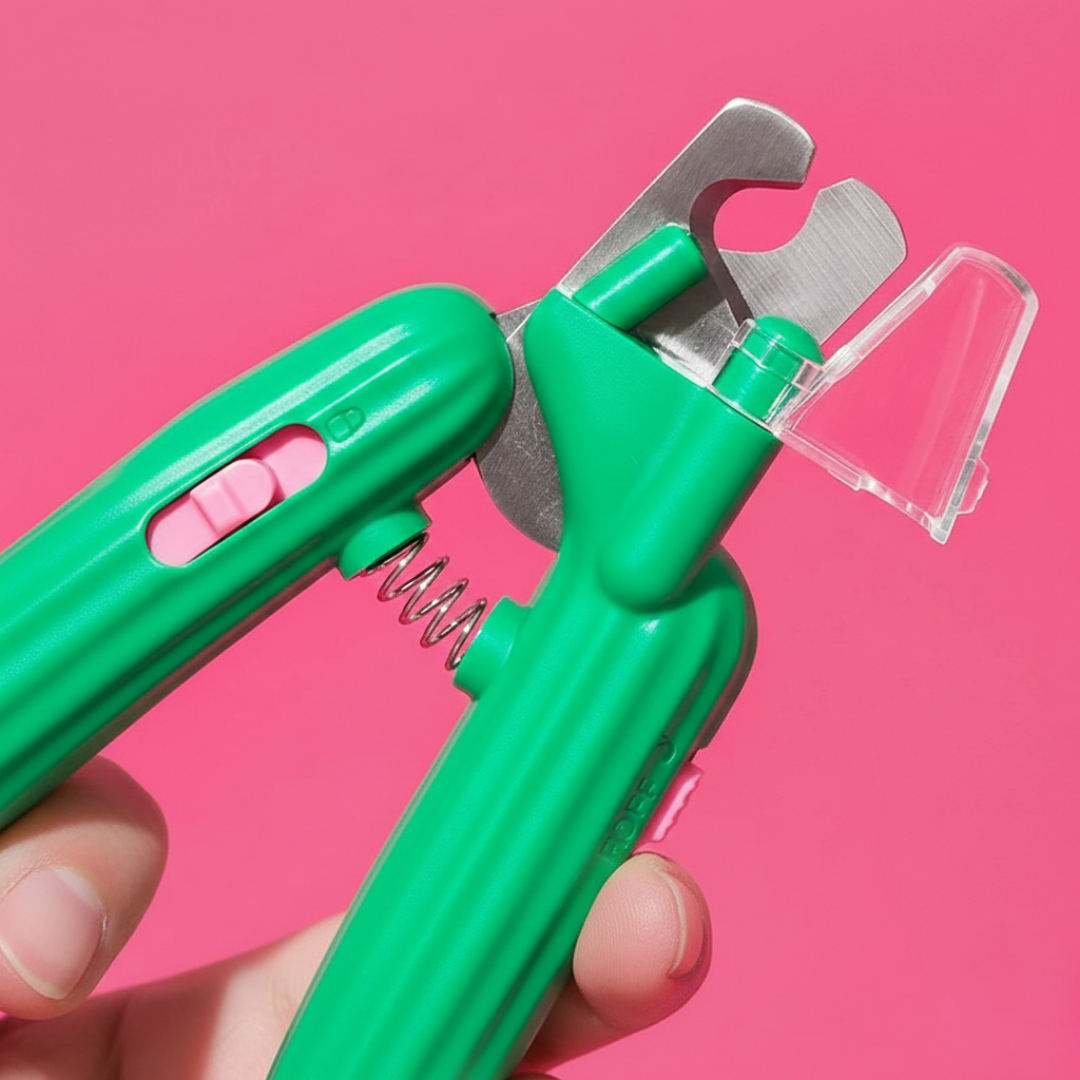 Outil de soin des griffes avec lumière UV pour détecter les infections chez animaux