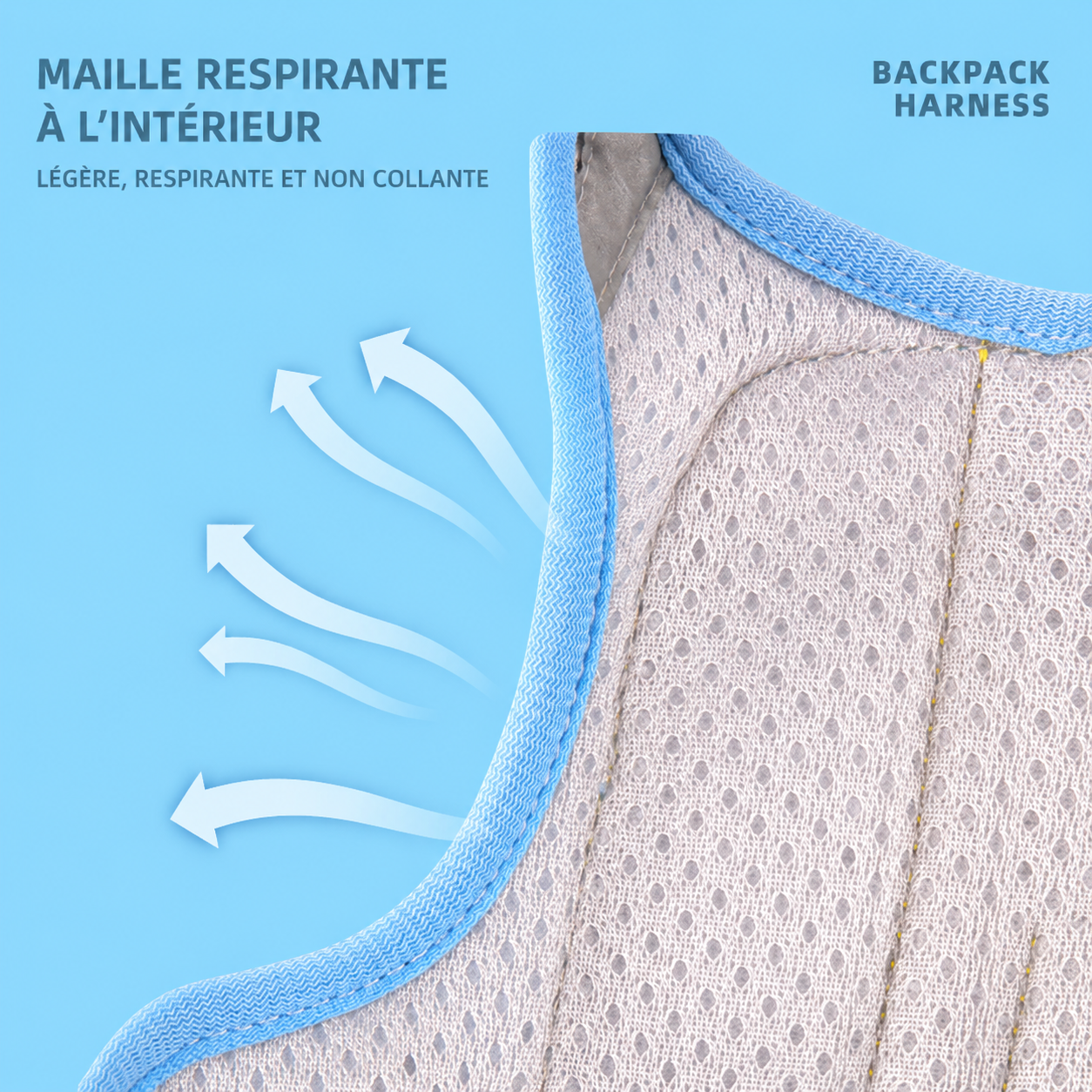 Maille Respirante à l'intérieur, non collante