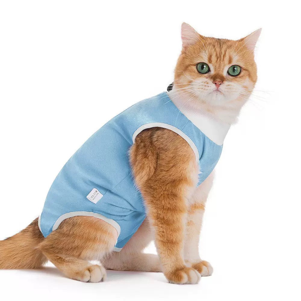 Body de Convalescence Respirant pour Chat & Chien – Anti-Léchage